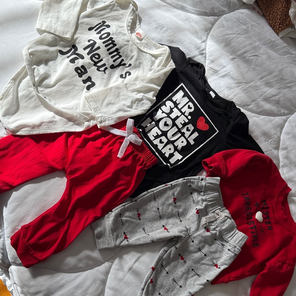 Carter's Black and Red Kids Matching Set